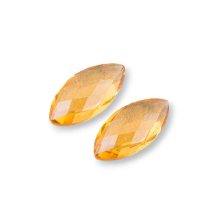 Cabochon Component Hydrothermal Stone Topaz Rice 8x16mm 6τμχ