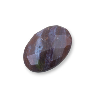 Composant Grand Cabochon Ovale Facette 20x30mm 1pc Agate Indienne
