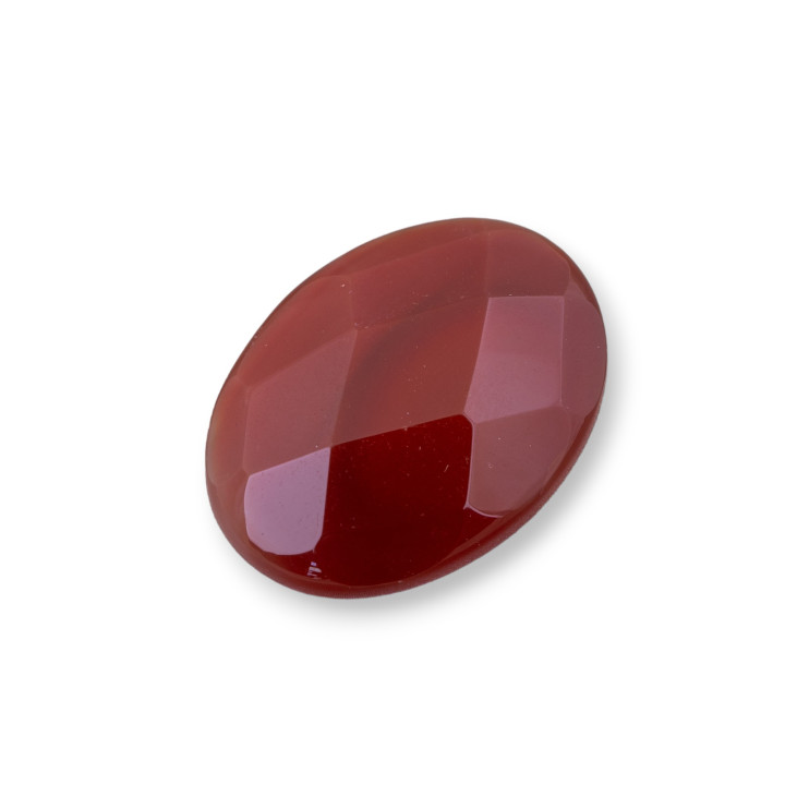 Μεγάλο Οβάλ Faceted Cabochon Component 20x30mm 1pc Carnelian