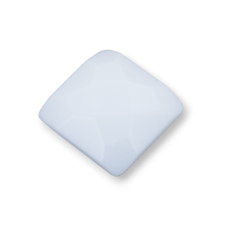 Composant Cabochon Grand Carré Facette 25mm 1pc Agate Blanche