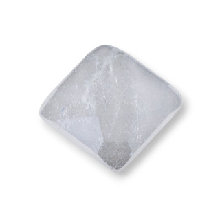 Large Square Faceted Cabochon Component 25mm 1pc Rock Crystal