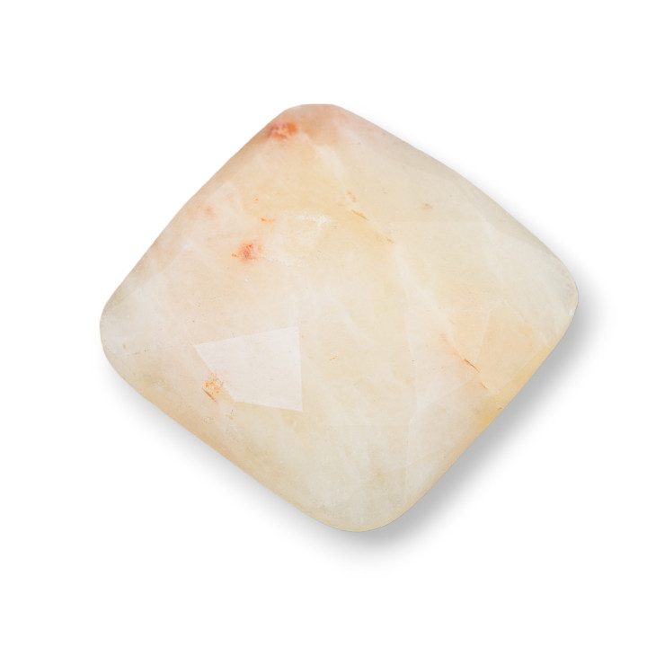 Μεγάλο Τετράγωνο Faceted Cabochon Εξάρτημα 30mm 1τμχ Calcte