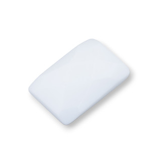 Componente Cabochon Grande Rettangolo Sfaccettato 20x30mm 1pz Agata Bianca