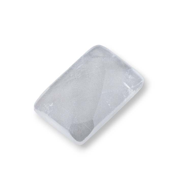 Grand Cabochon Rectangle Facette Composant 20x30mm 1pc Cristal de Roche