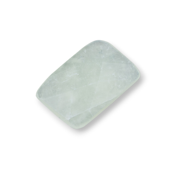 Componente Cabujón Gran Rectángulo Facetado 20x30mm 1pc Nuevo Jade