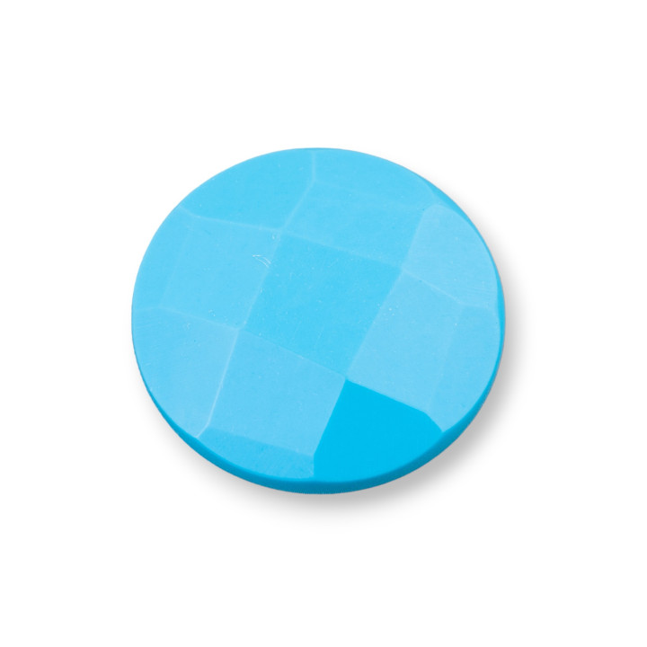 Large Round Faceted Cabochon Component 30mm 1pc Turquoise Paste