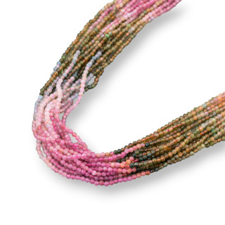 Turmalina Gradiente De Color Talla Diamante Tallado 2,5mm