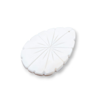 Hand Engraved Cameo Made in Italy of Sardonic Shell Drop with a Hole 25-30x35-40mm 2pcs