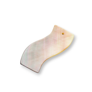 Cappuccino MOD48 Perlmutt Anhänger Komponente 20x35mm 2St