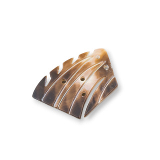 Cappuccino MOD51 Perlmutt Anhänger Komponente 20x30mm 2St