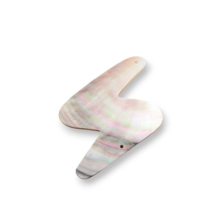 Schwarzes Perlmutt Anhänger Komponente MOD26 33x60mm 2St