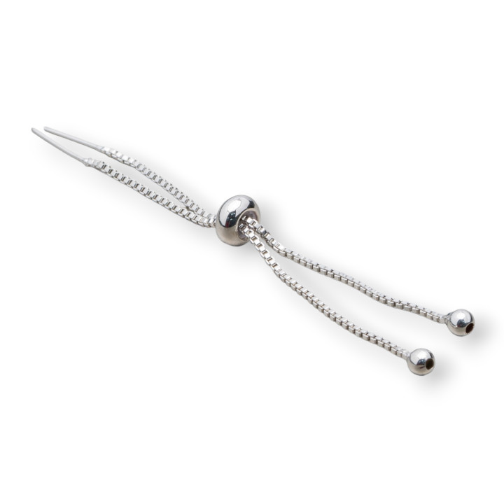 Fermoir Laiton Up Down 120mm 15pcs Rhodié