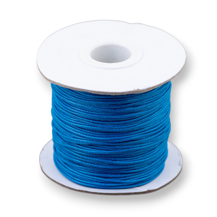 Seilschnur aus gewachster Baumwolle 1,0 mm 100 m Blue Jeans