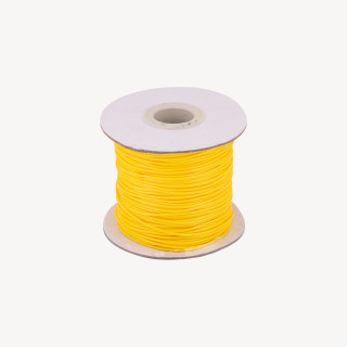 Cordon Cordon En Coton Ciré 1,0mm 100mt Jaune