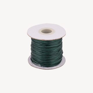 Waxed Cotton Cord 1.0mm 80m Dark Green