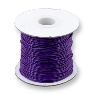 Waxed Cotton Cord 1.0mm 80m Purple
