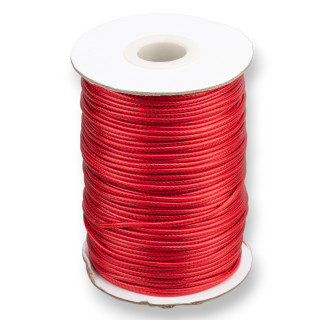 Cordon Cordon Algodon Encerado 1,5mm 100mt Rojo
