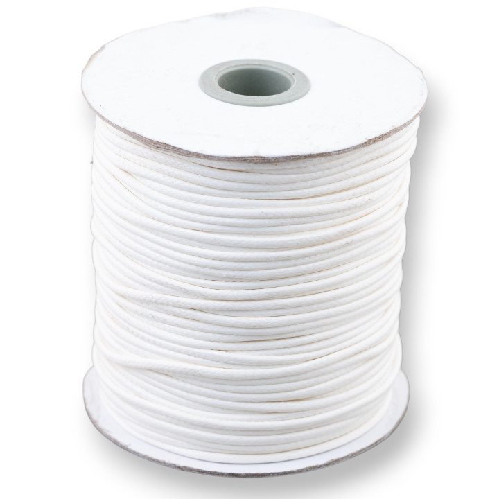 Cord Waxed Cotton Cord 3.0mm 80m White