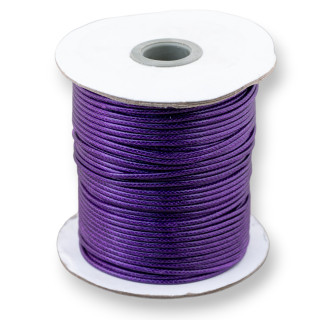 Cordon Coton Ciré 3,0mm 100mt Violet