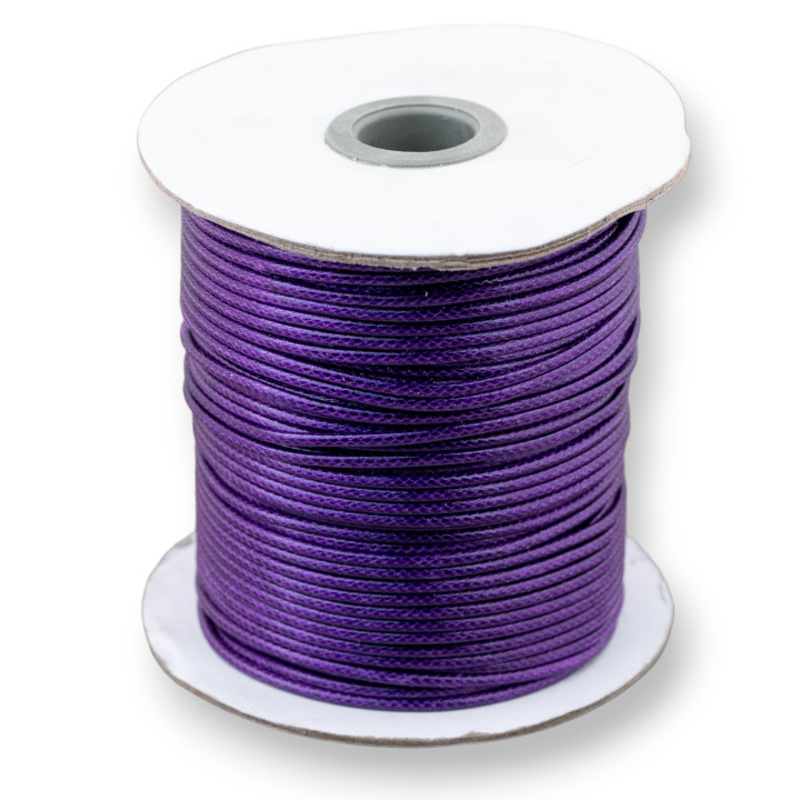 Cord Waxed Cotton Cord 3.0mm 80m Purple
