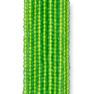 Synthetic Zircons Faceted Diamond Cut 2mm Light Green