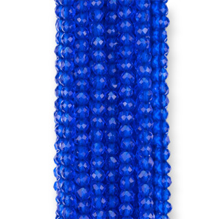 Synthetic Zircons Faceted Diamond Cut 3mm Blue