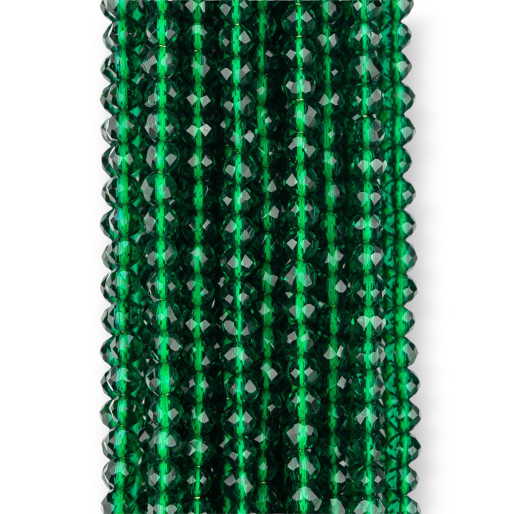 Zirconia Cúbica Sintética Talla Diamante Facetada 3mm Esmeralda