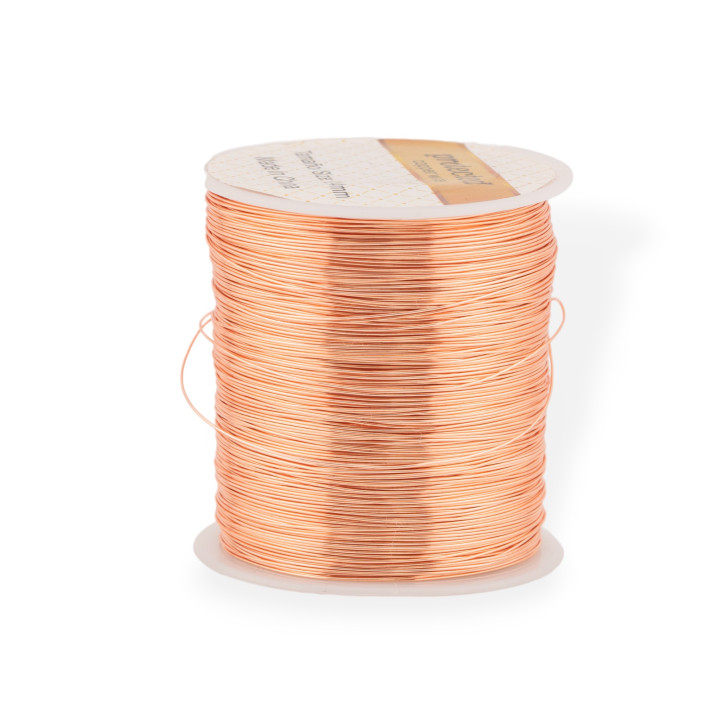 Moldable Brass Wire Protected Against Oxidation Diameter 0.2mm 250 Grams Rose Gold