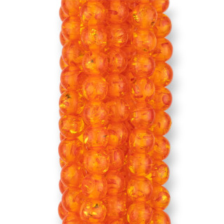 Resin Imitation of Dark Amber Smooth Round 06mm