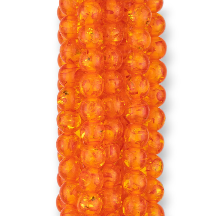 Resin Imitation of Dark Amber Smooth Round 06mm