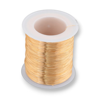 Fil Laiton Moulable Protégé Contre L'oxydation Diamètre 0.3mm 250 Grammes Or Rose Clair