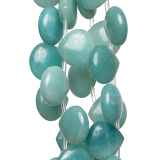 Amazonite Gouttes Plates 14x14mm