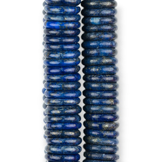 Rondelles Disques Renforcés Lapis Lazuli Bleu 12x06mm