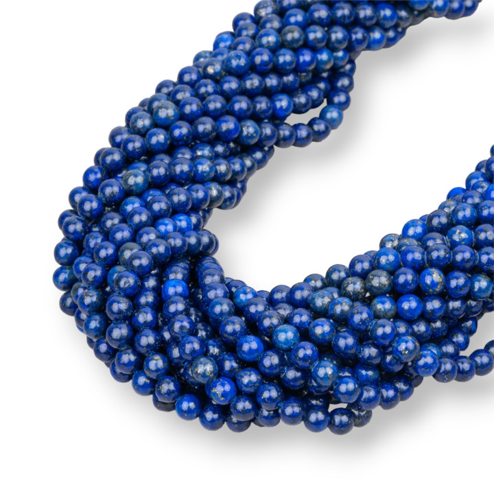 Lapis Lazuli Bleu Renforcé Lisse Rond 03mm