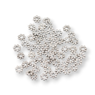 Abstandshalter Messing Unterlegscheiben Blume 4x1mm 350gr Rhodium