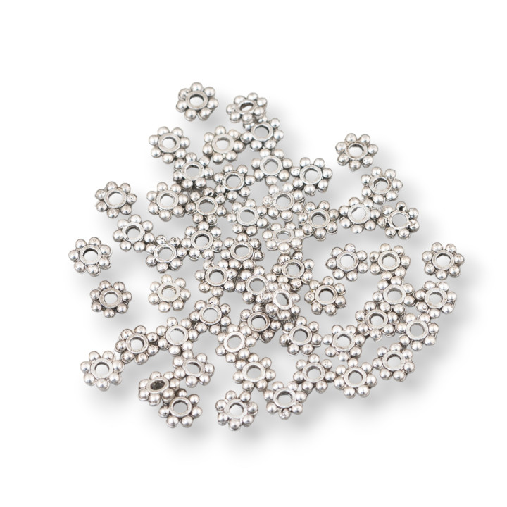 Abstandshalter Messing Unterlegscheiben Blume 4x1mm 350gr Rhodium