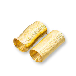 316 Stahl Harmonischer Draht für Ringe 0,6x20mm 45gr 5St Golden