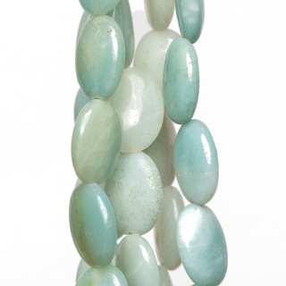 Amazonite Plate Ovale 12x16mm Clair