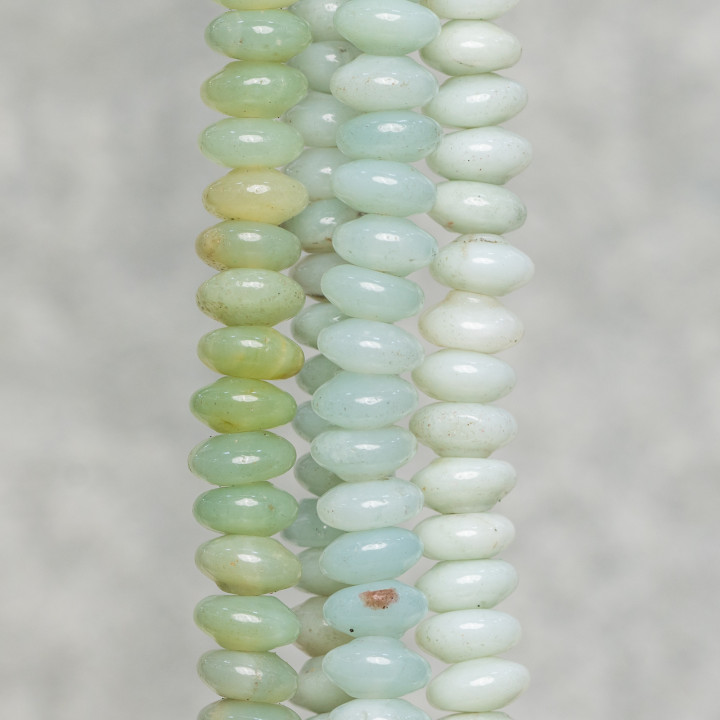 Amazonite Washers Smooth 8x4mm