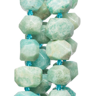 Pépites de Pierre Irrégulière Facette Amazonite 18-20x12-15mm