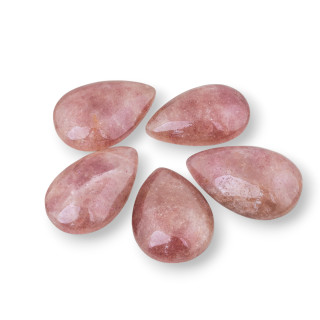 Erdbeerquarz Mixed Drop Cabochon 3pcs 23gr Ca