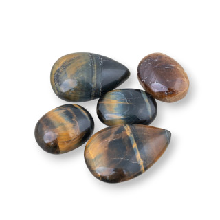 Cabochon Mixed Shapes of Tiger's Eye 3 τμχ 23 gr Περίπου