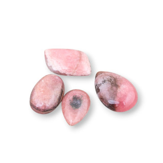 Cabochon gemischte Formen aus Rhodochrosit 4 Stück 11gr Ca