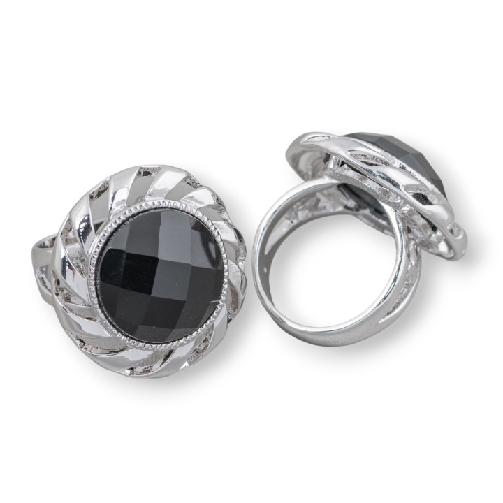 Bague Bronze Avec Cristal 25mm Taille Aléatoire