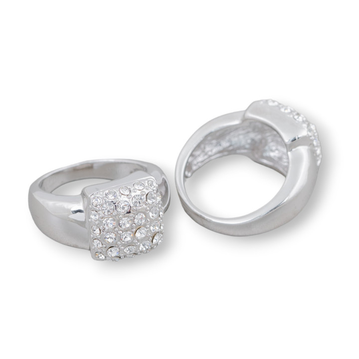 Bague Bronze Avec Zircon 12mm Taille Aléatoire MOD8