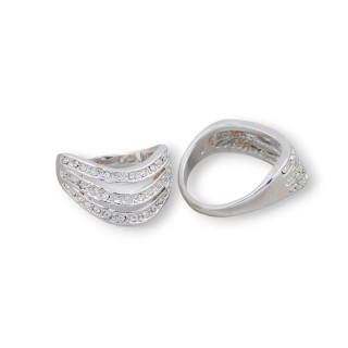 Anello Di Bronzo Con Zircone 12x20mm Misura Random MOD17