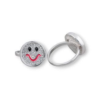 Bague Bronze Avec Zircon 16mm Taille Aléatoire MOD18