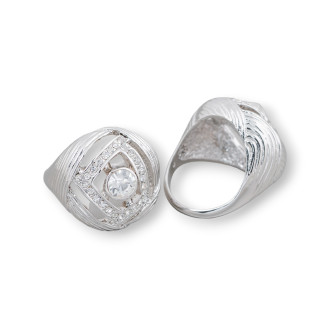 Bague Bronze Avec Zircon 23mm Taille Aléatoire MOD22