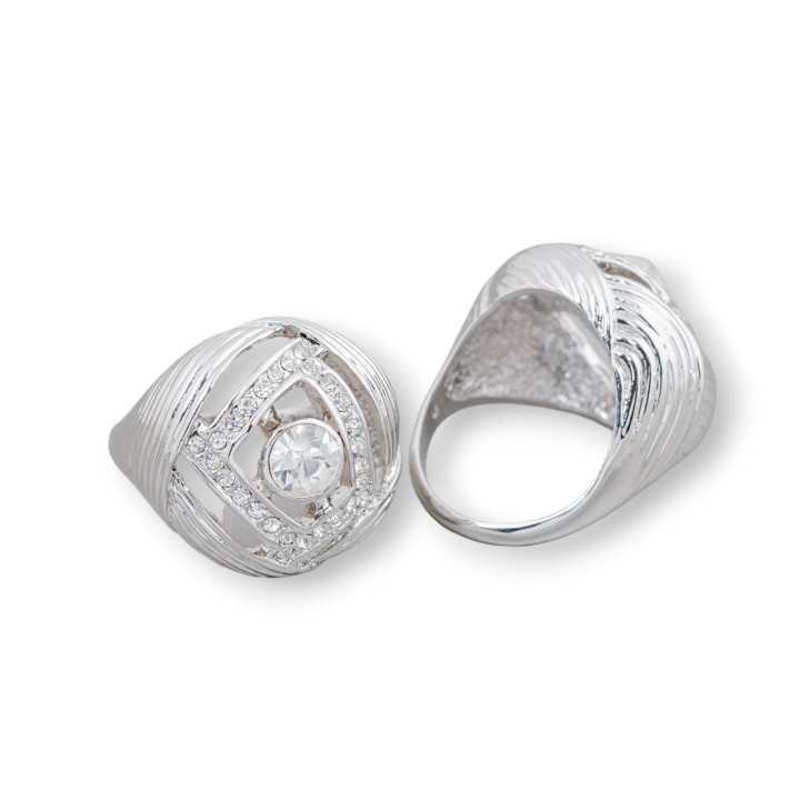 Bronze Ring With Zircon 23mm Random Size MOD22