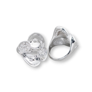 Bague Bronze Avec Zircon 23x26mm Taille Aléatoire MOD31